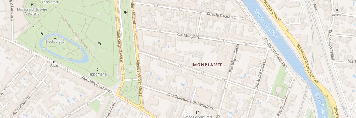Plan du 17 Rue Martyrs de Liberation à Toulouse
