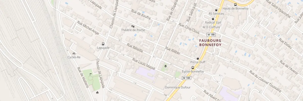 Plan du 1 Rue de l’Espérance à Toulouse