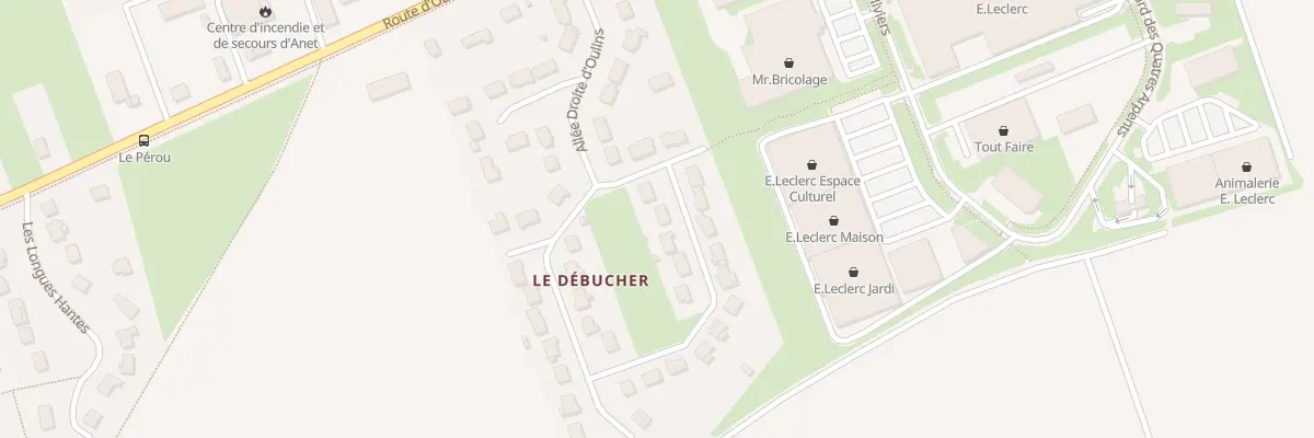 Plan du 38 Allée Droite d’Oulins à Anet