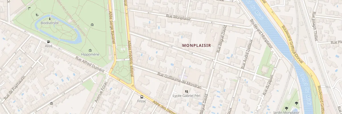 Plan du 14 Rue Martyrs de Liberation à Toulouse