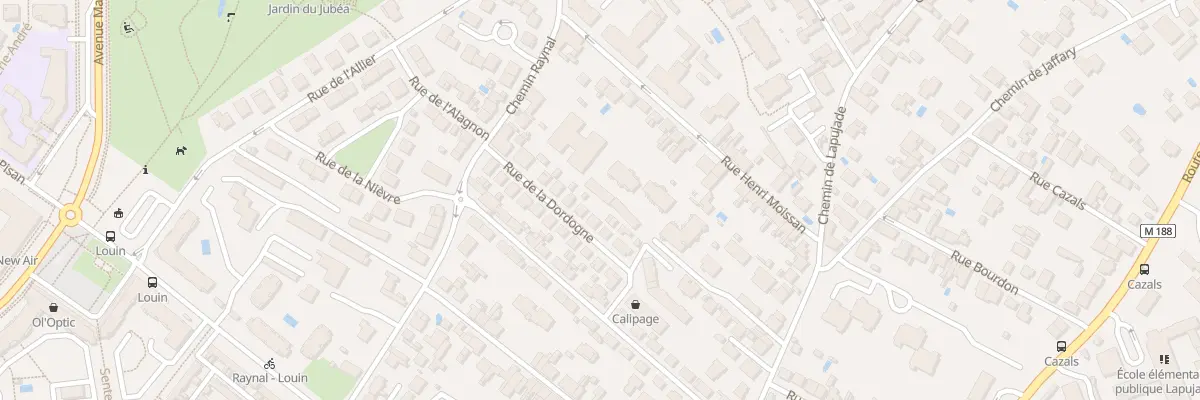 Plan du 60 Che Raynal à Toulouse