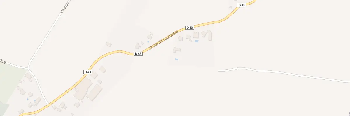 Plan du 12B Rte de Labruyere à Grépiac