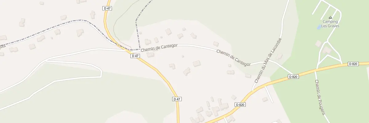 Plan du 257 Che de Cantegor à Saint-Pierre-Lafeuille