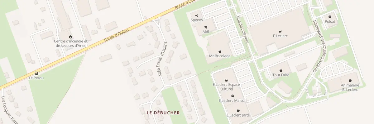 Plan du 47 Allée Droite d’Oulins à Anet