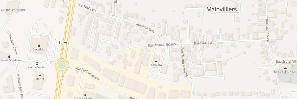 Plan du 5 Rue Aristide Briand à Mainvilliers