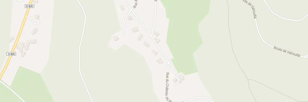 Plan du 364 Rue du Chateau de Roussillon à Saint-Pierre-Lafeuille