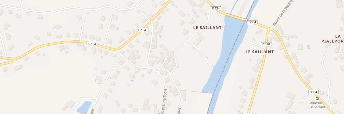 Plan du 186 Rue Des Pres Lafont à Voutezac
