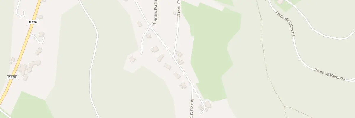 Plan du 317 Rue du Chateau de Roussillon à Saint-Pierre-Lafeuille