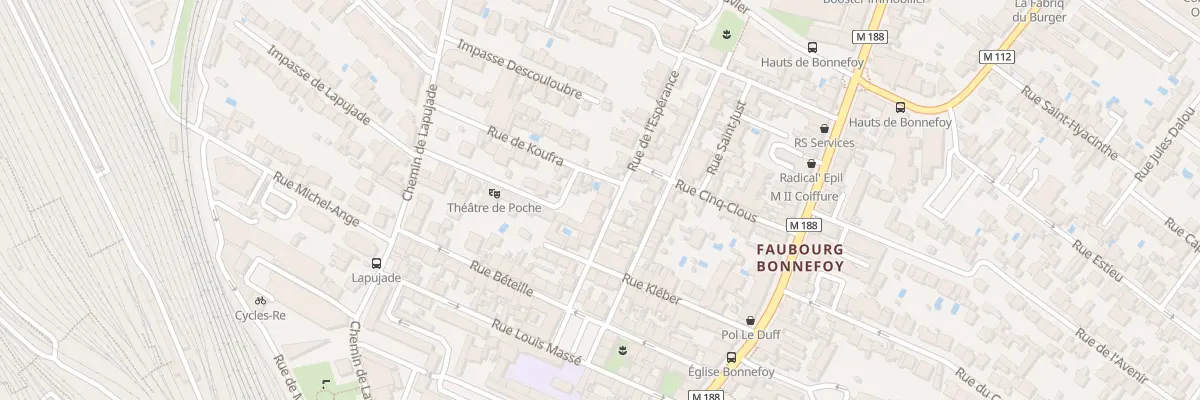 Plan du 13 Rue de l’Espérance à Toulouse