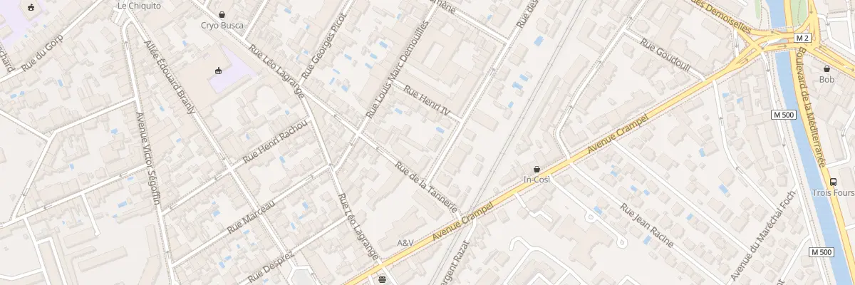 Plan du 36 Rue des Pyrénées à Toulouse