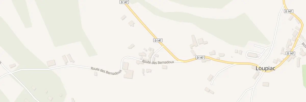 Plan du 44 Tra des Bernadoux à Loupiac