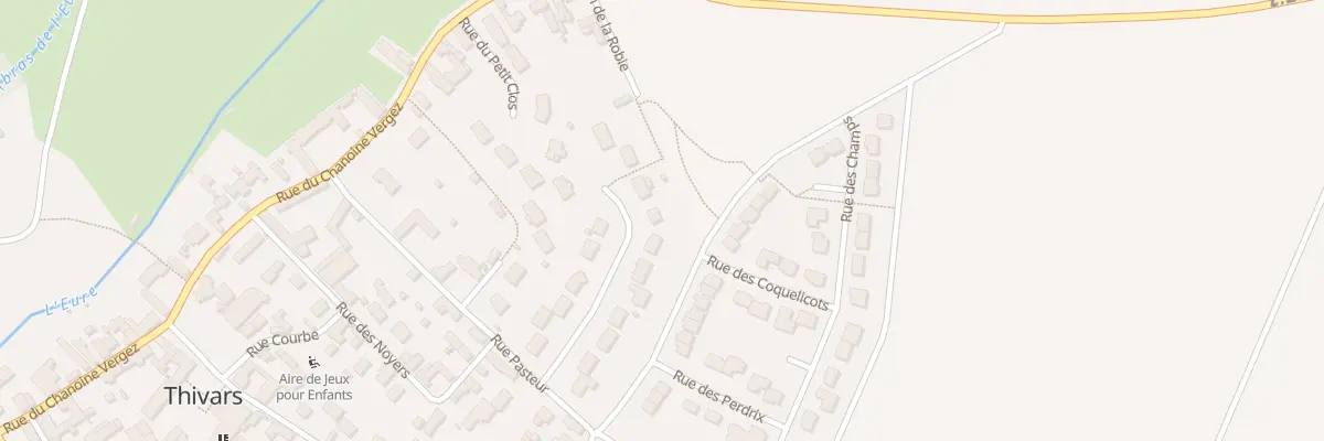 Plan du 18 Rue des Jardins de la Robie à Thivars