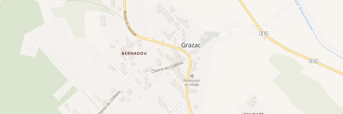 Plan du 24 Village à Grazac