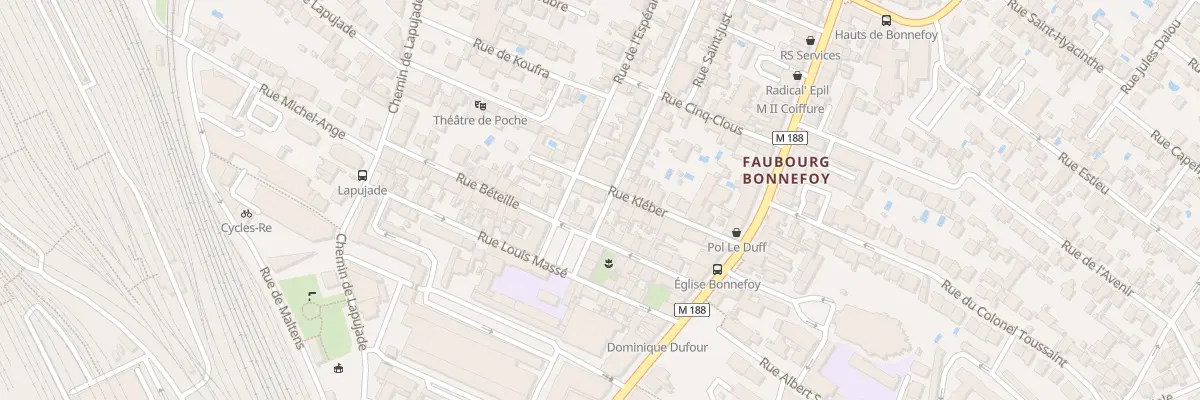 Plan du 5 Rue du Clairon Pouget à Toulouse