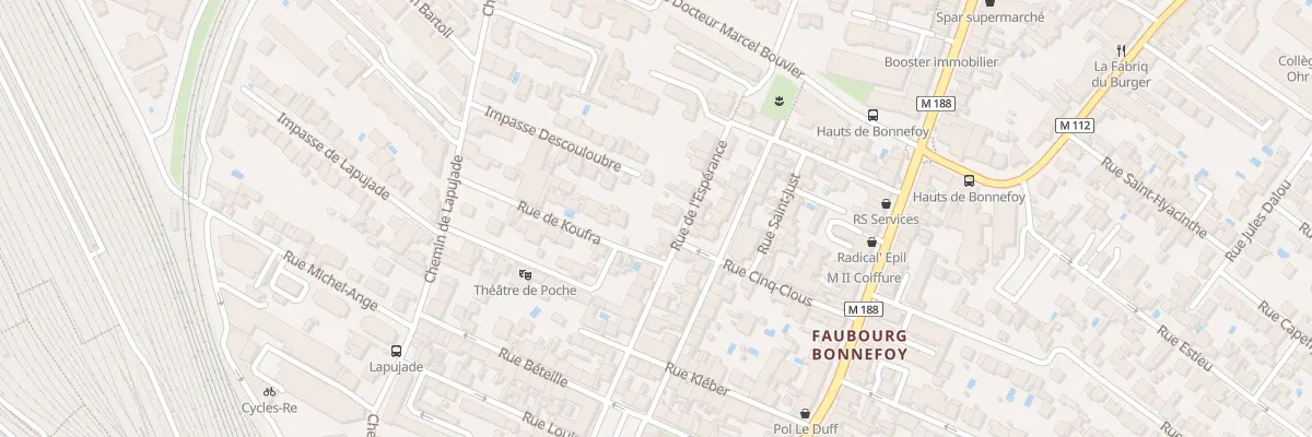 Plan du 21 Rue de l’Espérance à Toulouse