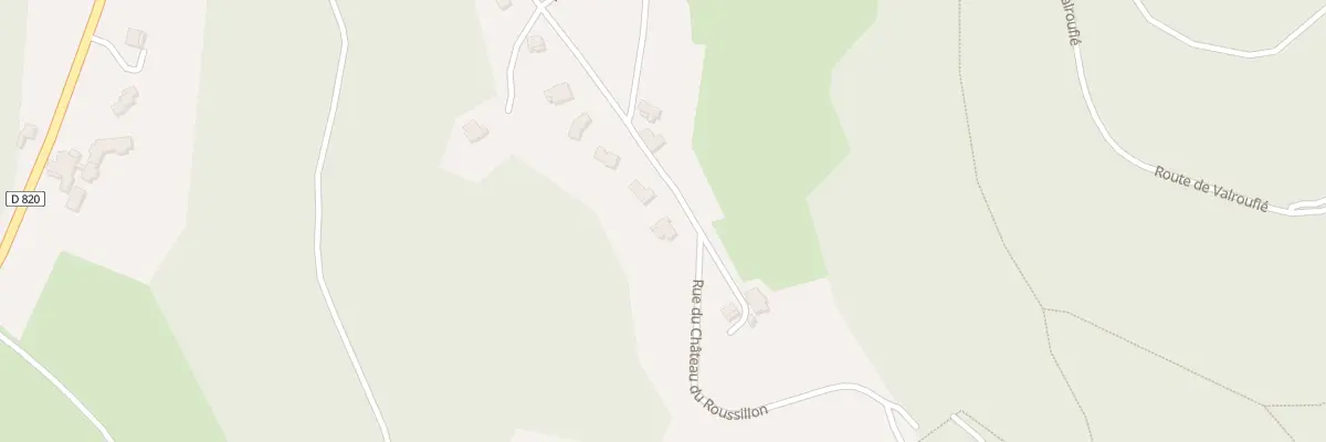 Plan du 392 Rue du Chateau de Roussillon à Saint-Pierre-Lafeuille