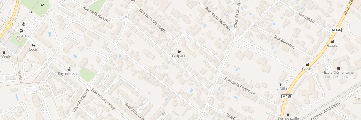 Plan du 25 Rue Claude Vernet à Toulouse