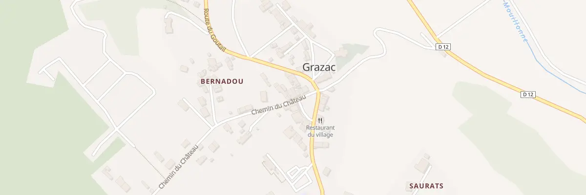 Plan du 26 Village à Grazac