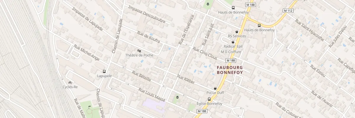 Plan du 10 Rue de l’Espérance à Toulouse