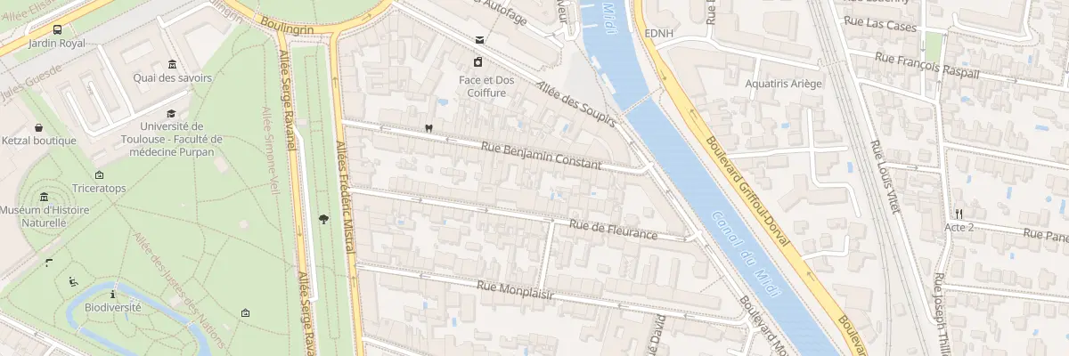 Plan du 42 Rue Benjamin Constant à Toulouse