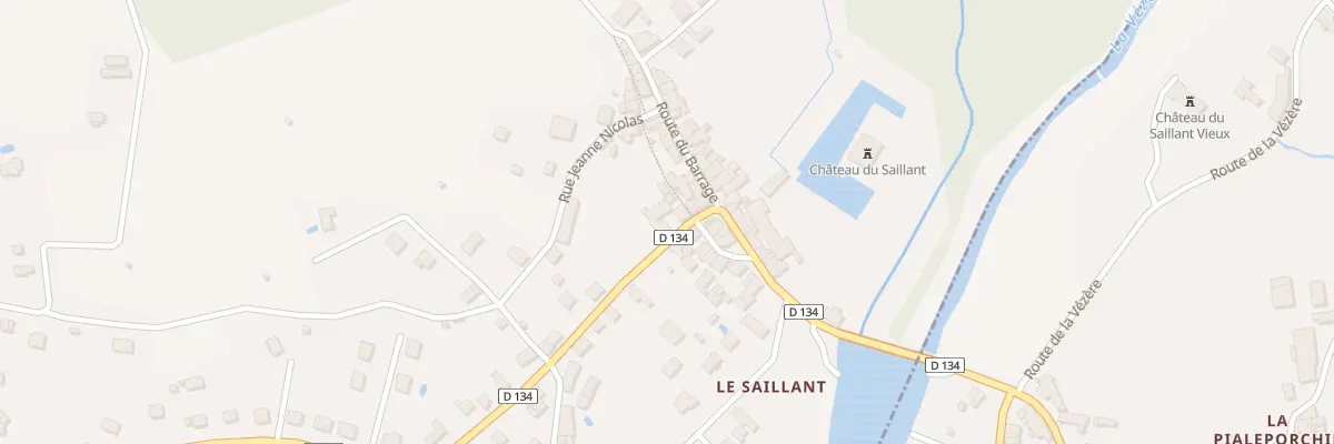 Plan du 3279 Rue De La Vezere à Voutezac