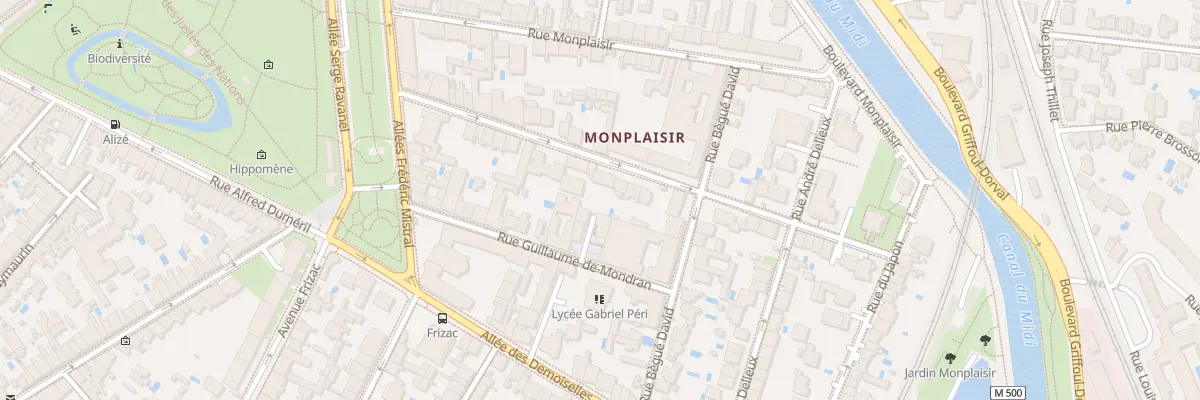 Plan du 22 Rue Martyrs de Liberation à Toulouse