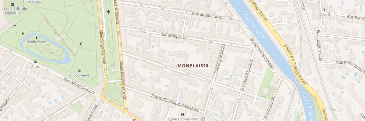 Plan du 25 Rue Martyrs de Liberation à Toulouse