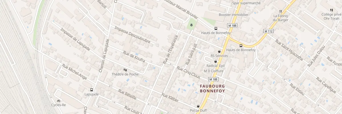 Plan du 16B Rue de l’Espérance à Toulouse