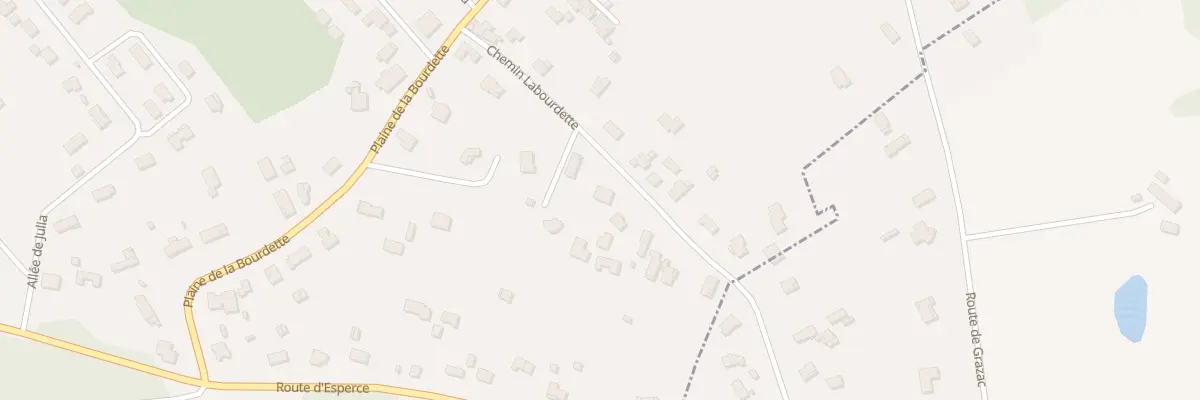 Plan du 9001F Plaine de la Bourdette à Grazac