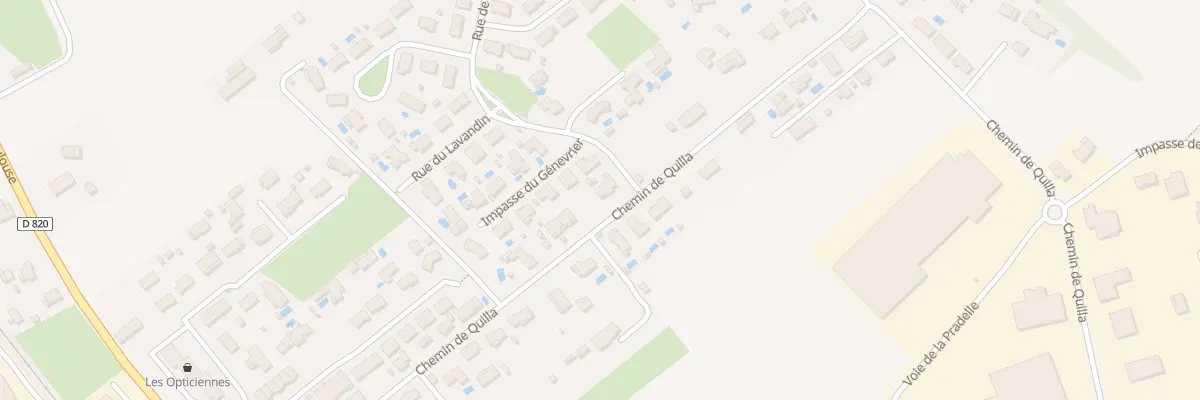 Plan du 84 Che de Quilla à Auterive
