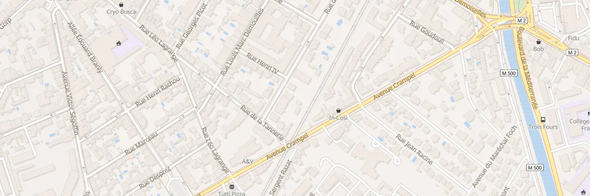Plan du 25 Rue des Pyrénées à Toulouse