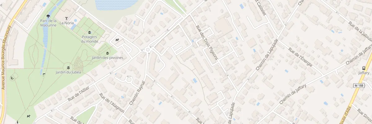 Plan du 84 Che Raynal à Toulouse