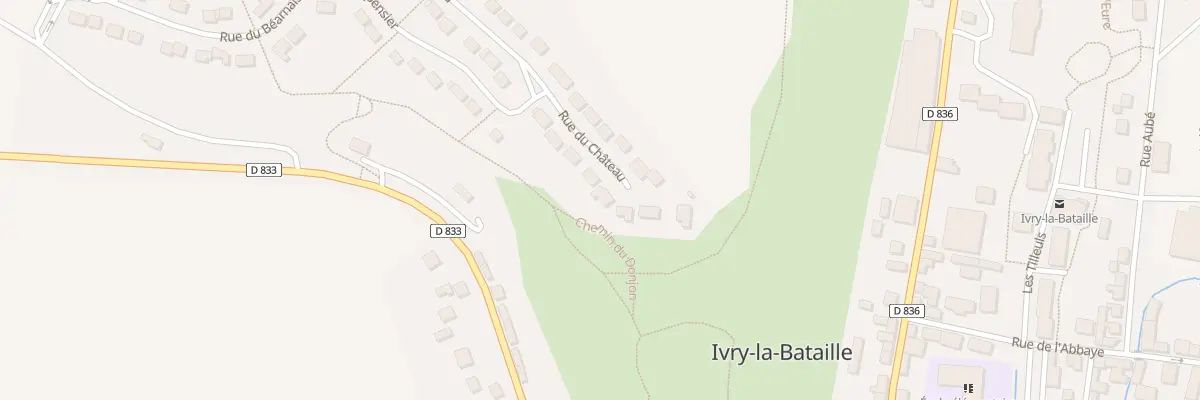 Plan du 36 Rue du Château à Ivry-la-Bataille