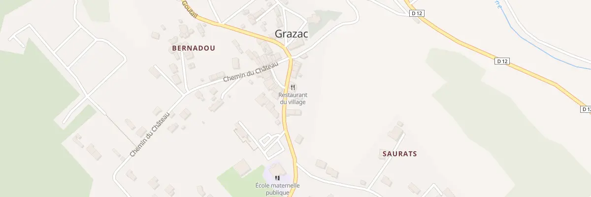 Plan du 34 Village à Grazac