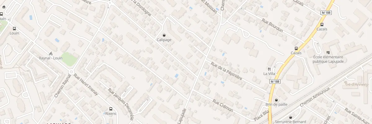 Plan du 33 Rue Claude Vernet à Toulouse
