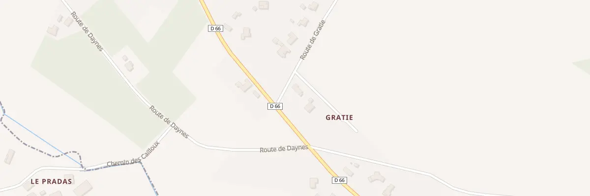 Plan du 70 Rte de Gratie à Albias
