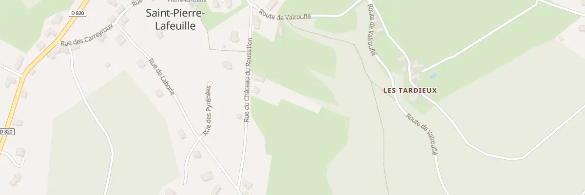 Plan du 5659F Bout de la Cote de Tardieu à Saint-Pierre-Lafeuille