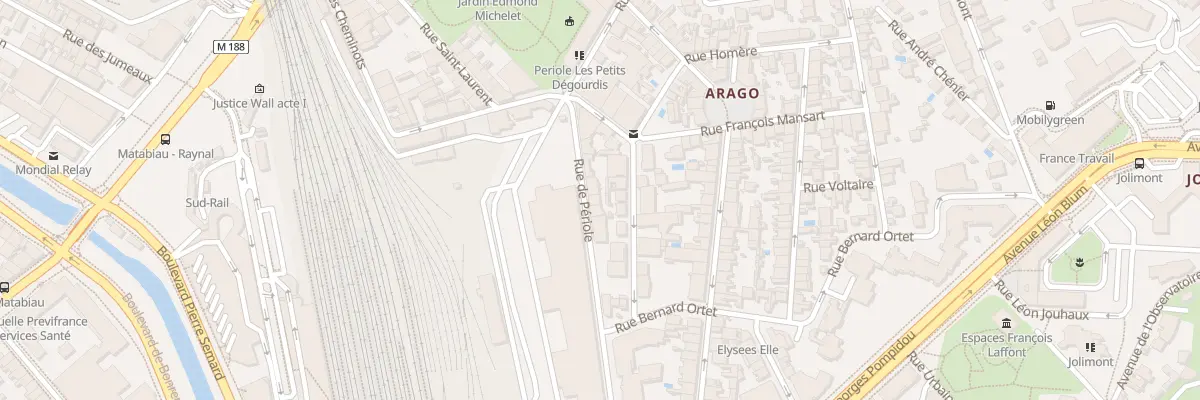 Plan du 42 Rue de Périole à Toulouse