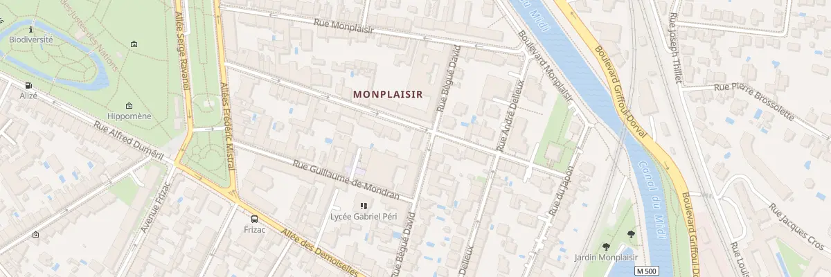 Plan du 21 Rue Begue David à Toulouse