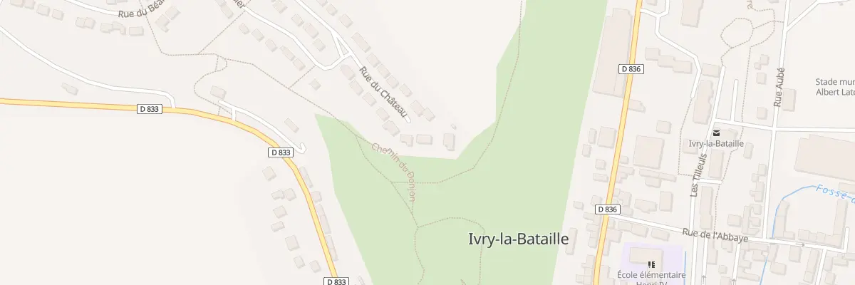 Plan du 40 Rue du Château à Ivry-la-Bataille