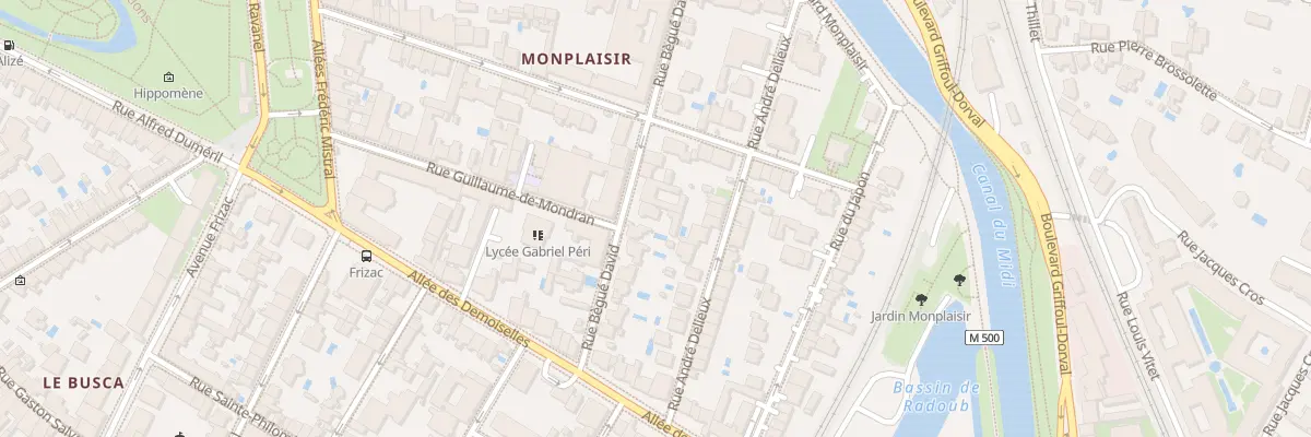 Plan du 14 Rue Begue David à Toulouse
