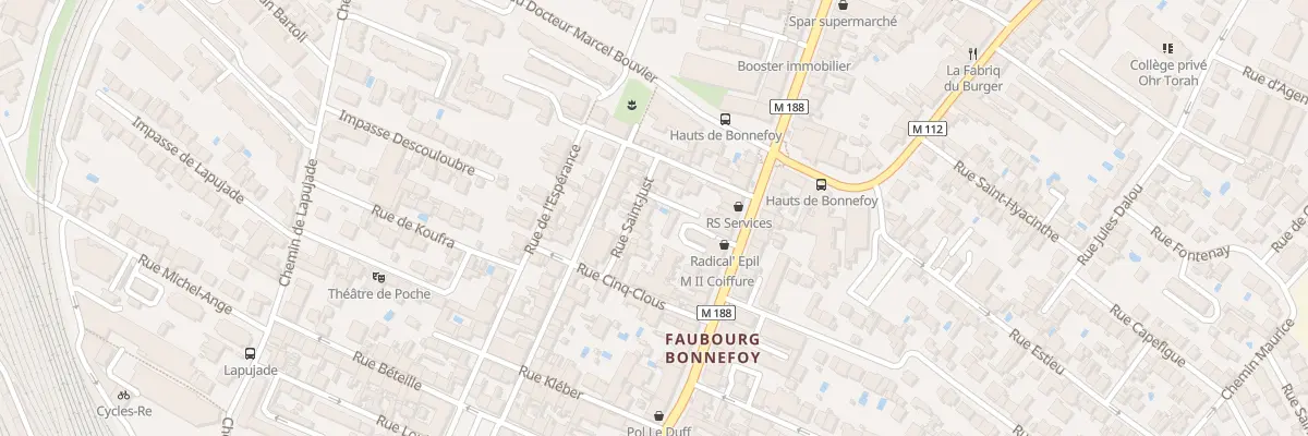 Plan du 8 Rue Saint Just à Toulouse
