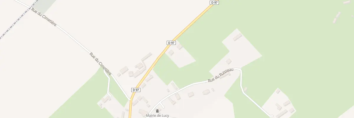 Plan de la Rue du Moulin à Lucy
