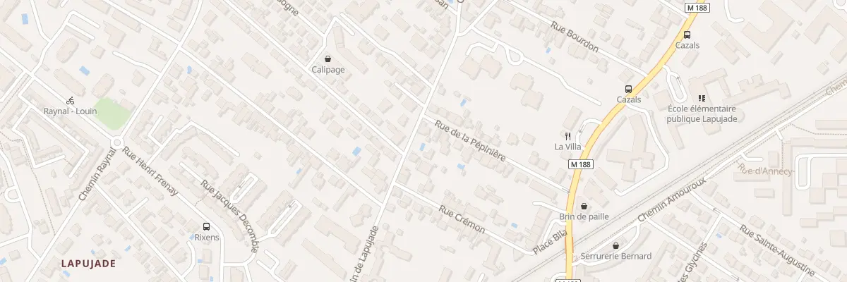 Plan du 31 Rue de la Pépinière à Toulouse