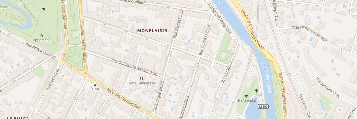 Plan du 20 Rue Begue David à Toulouse