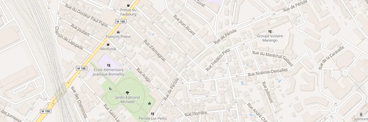Plan du 51 Rue de Périole à Toulouse