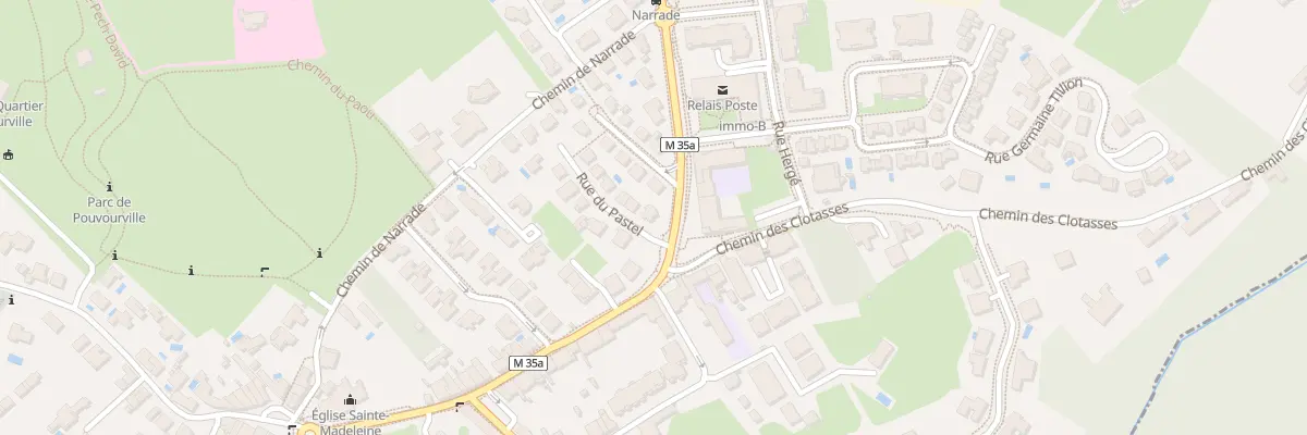 Plan du 2 Rue du Pastel à Toulouse