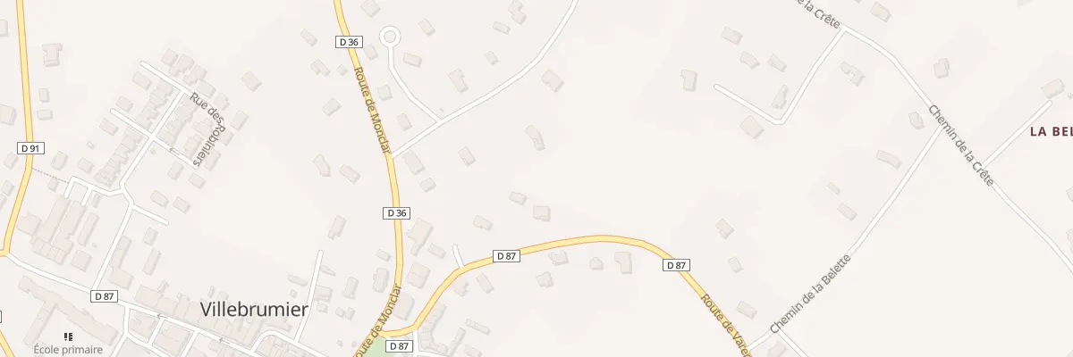 Plan du 163 Rte de Varennes à Villebrumier