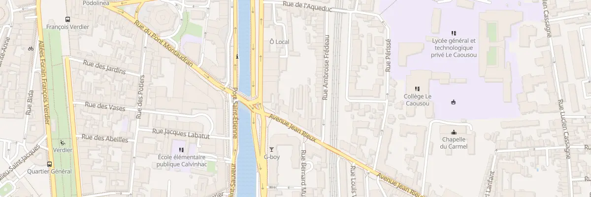 Plan du 3 Av Jean Rieux à Toulouse