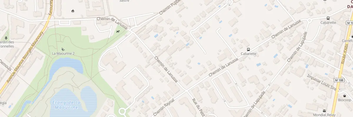 Plan du 74 Che de Lanusse à Toulouse